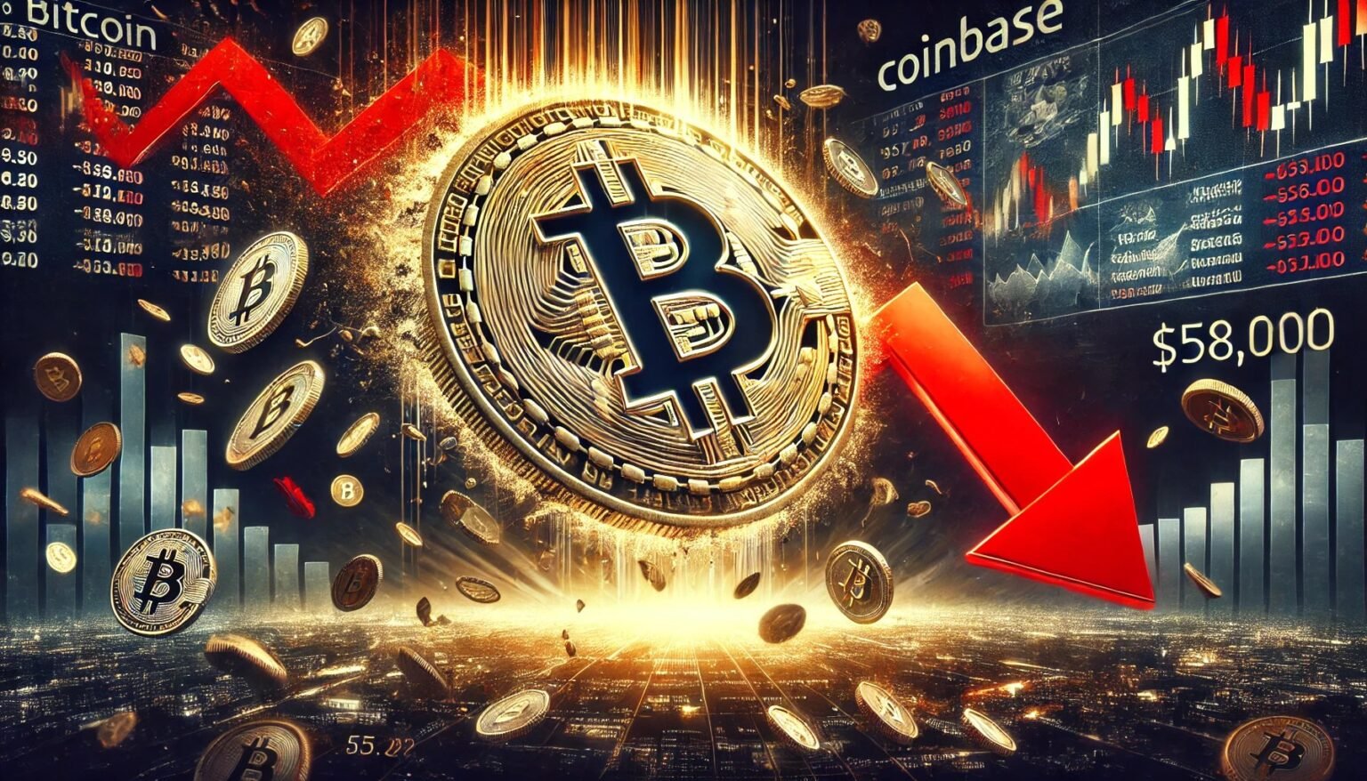 Bitcoin Plunges Under $58,000 As Coinbase Users Sell BTC